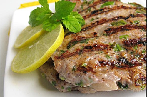 Middle Eastern Chicken Burger Patties