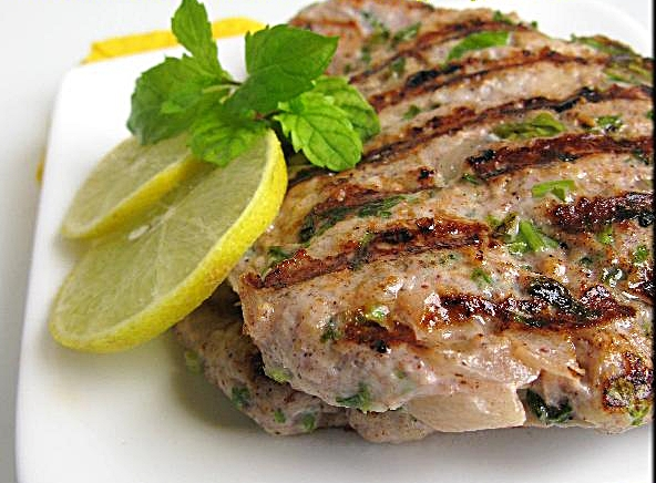 Middle Eastern Chicken Burger Patties