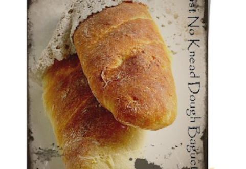 Almost No Knead Baguette