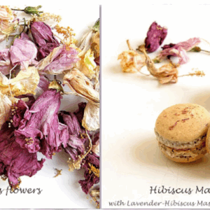 Hibiscus Macarons
