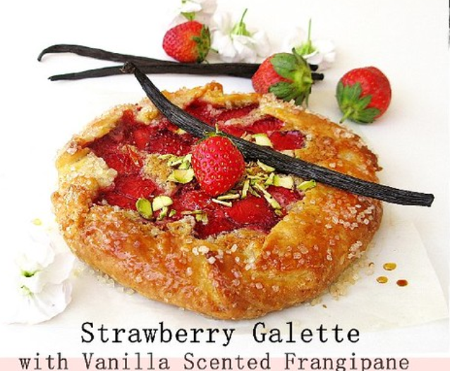 Strawberry Galette with Vanilla Scented Frangipane