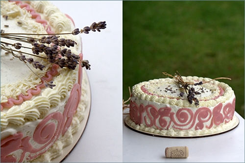 Lavender Chiffon Cake with Whipped Lemon Curd Frosting