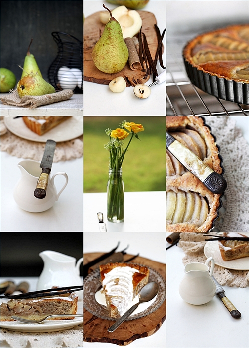 Pear, Vanilla and Almond Frangipane Tart 