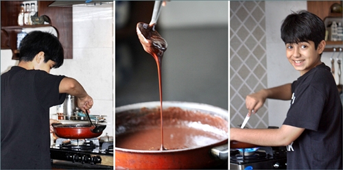 Rohan makes chocolate walnut fudge