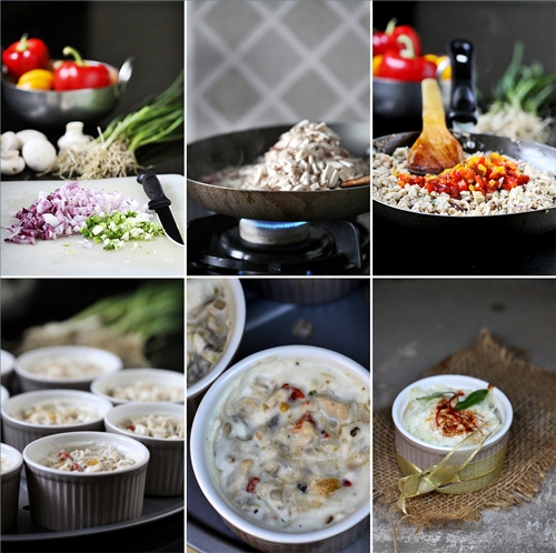 Chicken, Mushroom & Roasted Pepper Julienne