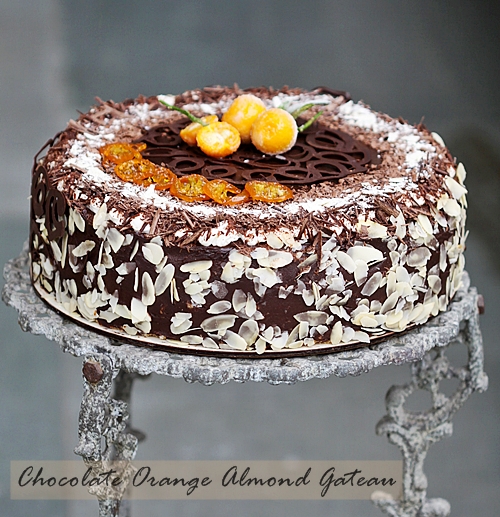 Baking Chocolate Orange Almond Gateau Sweet Beginning To Our New Year