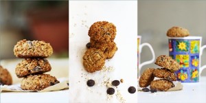Whole Wheat & Oat Chocolate Chip Cookies
