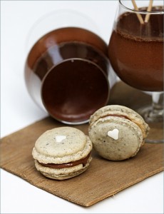 Black Sesame Macarons