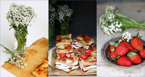 Strawberry & Whipped Lemon Curd Napoleans