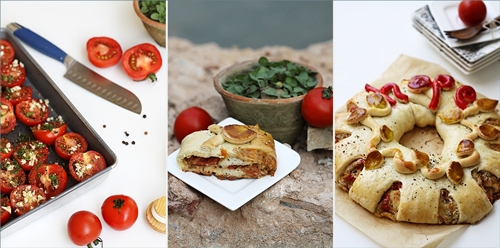 Yeasted Meringue Coffee Cake - savoury