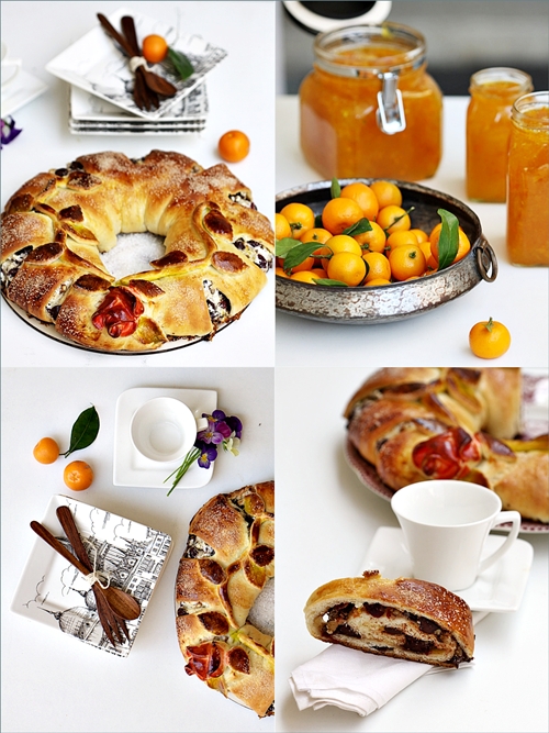 Yeasted Meringue Coffee Cake - sweet