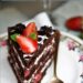 Eggless Layered Chocolate & Strawberry Cake