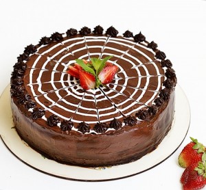 Eggless Layered Chocolate & Strawberry Cake