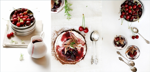 Bittersweet Chocolate Marquise with Crème Chantilly & Balsamic Cherry Sauce