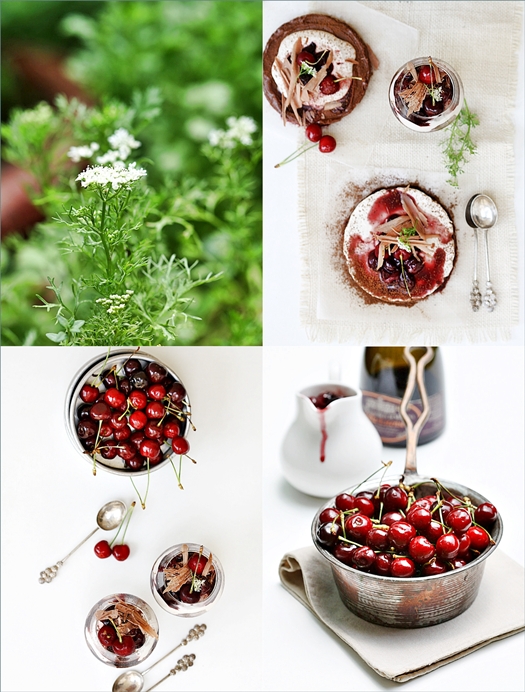 Bittersweet Chocolate Marquise with Crème Chantilly & Balsamic Cherry Sauce