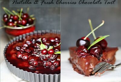 Baking| Nutella & Fresh Cherries Chocolate Tart ... May with Megan @ The Secret Recipe Club 17 Nutella & Fresh Cherries Chocolate Tart