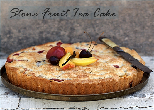 Stone Fruit Tea Cake