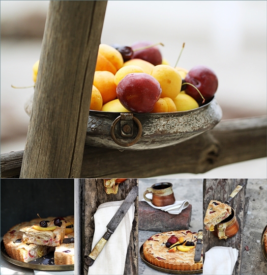 Stone Fruit Tea Cake 