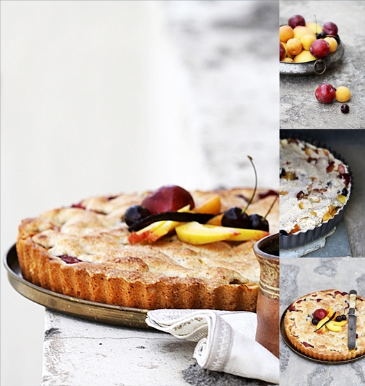 Stone Fruit Tea Cake