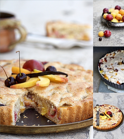 Stone Fruit Tea Cake