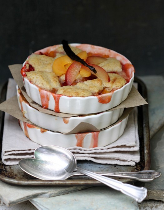 Apricot & Plum Cobbler