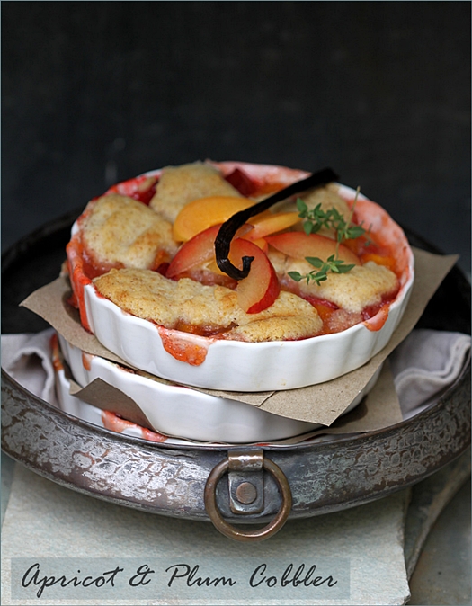 Apricot & Plum Cobbler