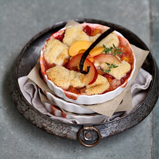 Apricot & Plum Cobbler 