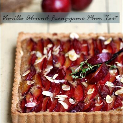 Baking| Vanilla Almond Frangipane Plum Tart ... the last of the plums {well almost} Vanilla Almond Frangipane Plum Tart