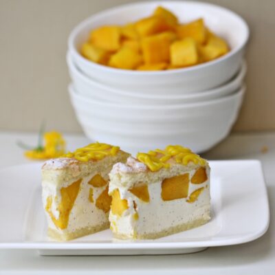Mango Bavarian Cake
