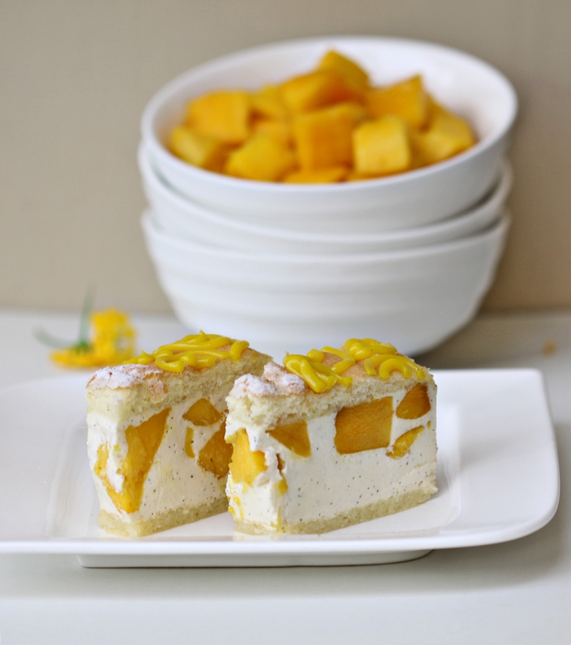 Mango Bavarian Cake