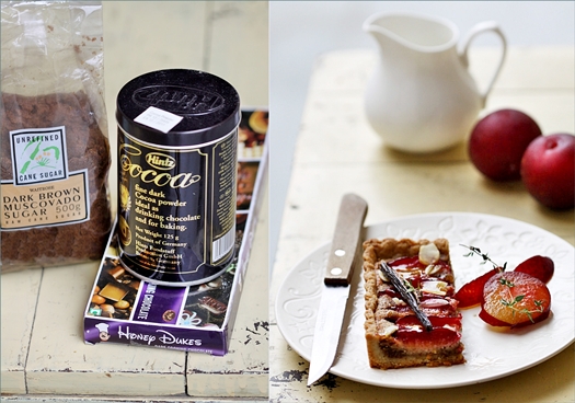 Vanilla Almond Frangipane Plum Tart