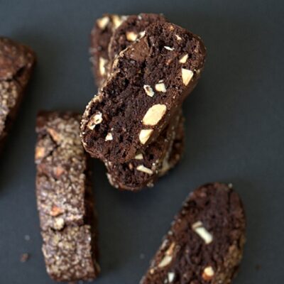 Chocolate Almond Olive Oil & Whole Wheat Biscotti