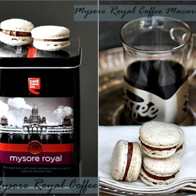 Mysore Royal Coffee & Mysore Royal Coffee Macarons with Mocha Buttercream Filling