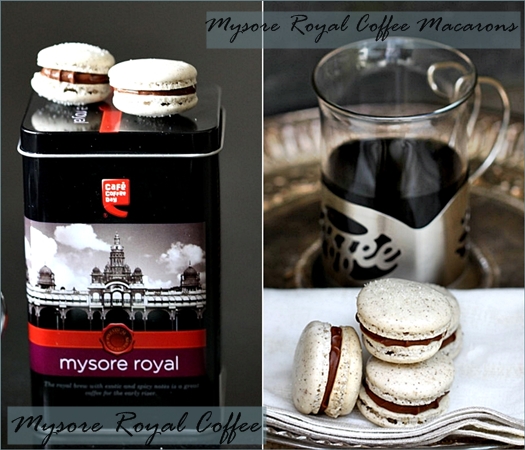 Mysore Royal Coffee & Mysore Royal Coffee Macarons with Mocha Buttercream Filling