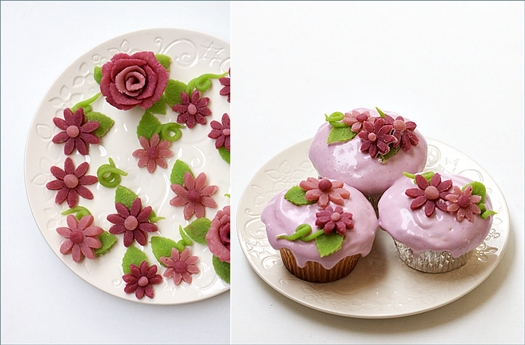 Paint-it-Purple Vanilla Bean Cupcakes