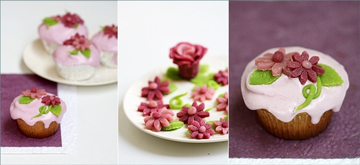 Paint-it-Purple Vanilla Bean Cupcakes