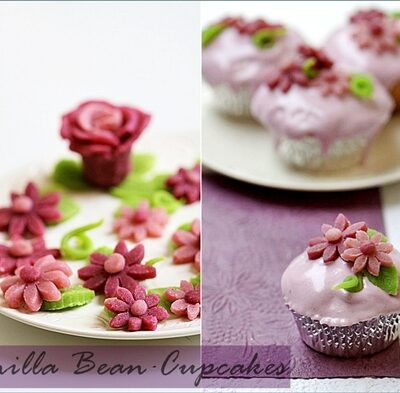 Paint-it-Purple Vanilla Bean Cupcakes