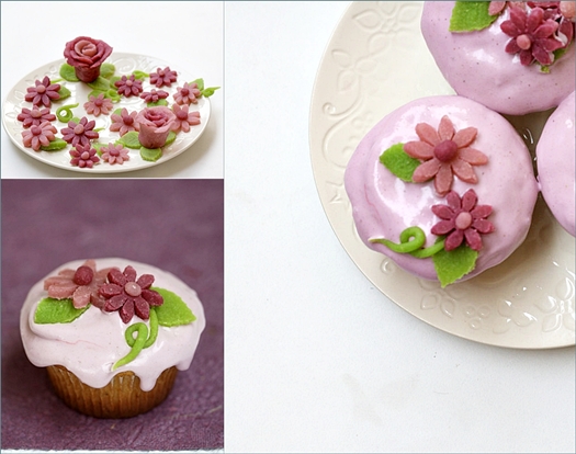 Paint-it-Purple Vanilla Bean Cupcakes