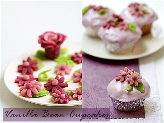 Paint-it-Purple Vanilla Bean Cupcakes