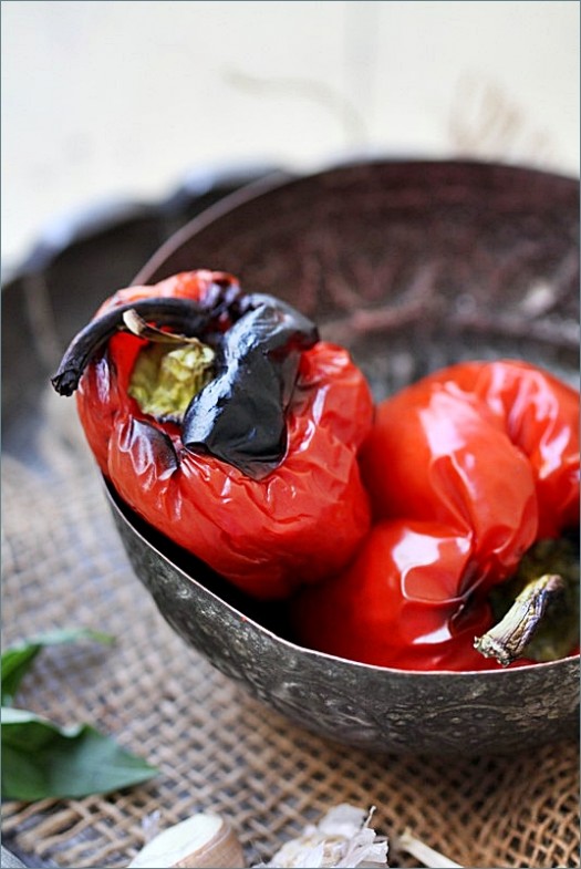Roasted bell peppers