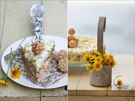 Sans Rival Cake {Pistachio & Almonds} 