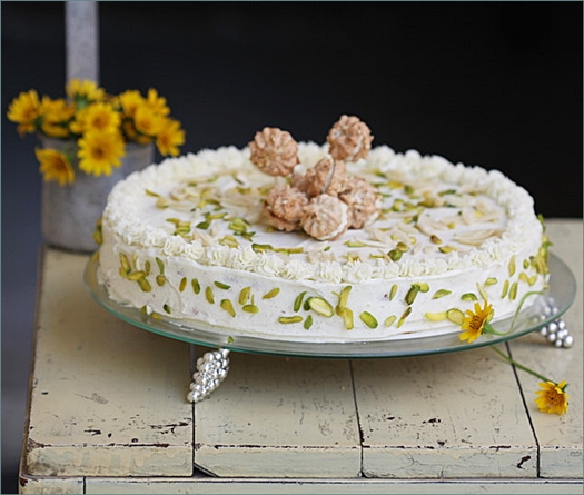 Sans Rival Cake {Pistachio & Almonds}