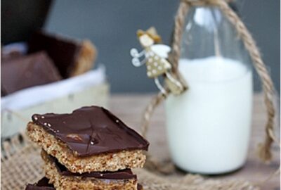 Dark Chocolate Caramel Oat & Almond Shortbread 23 Dark Chocolate Caramel Oat & Almond Shortbread
