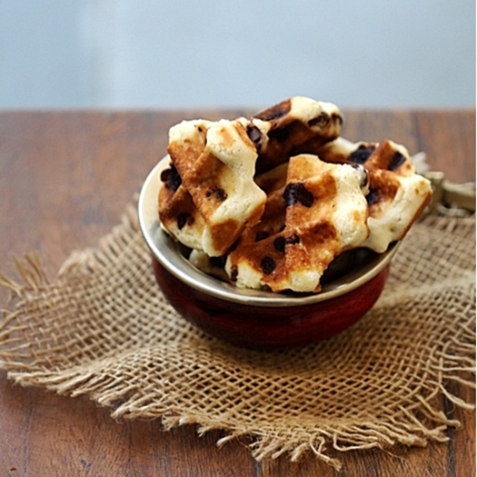 Vanilla Bean Chocolate Chip Wookies or Waffle Cookies