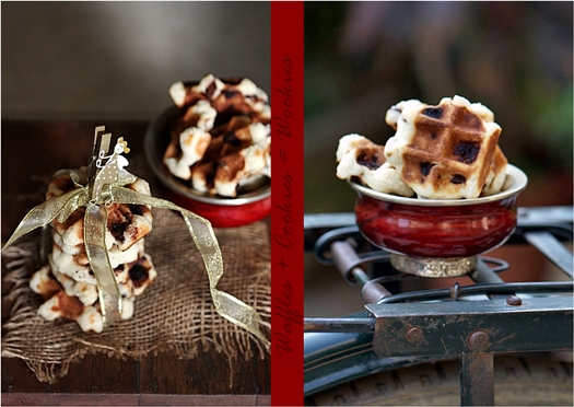 Vanilla Bean Chocolate Chip Wookies or Waffle Cookies