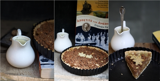 French Apple Pie with Nutmeg Sauce