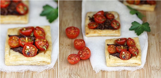 Cherry Tomato & Caramelised Onion Tartlettes