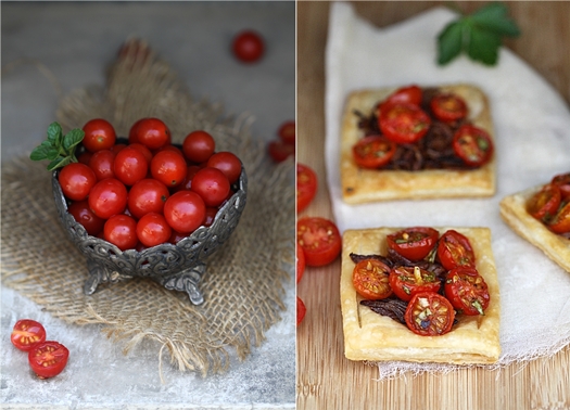 Cherry Tomato & Caramelised Onion Tartlettes
