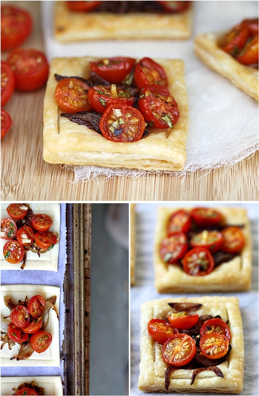 Cherry Tomato & Caramelised Onion Tartlettes