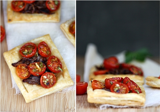 Cherry Tomato & Caramelised Onion Tartlettes